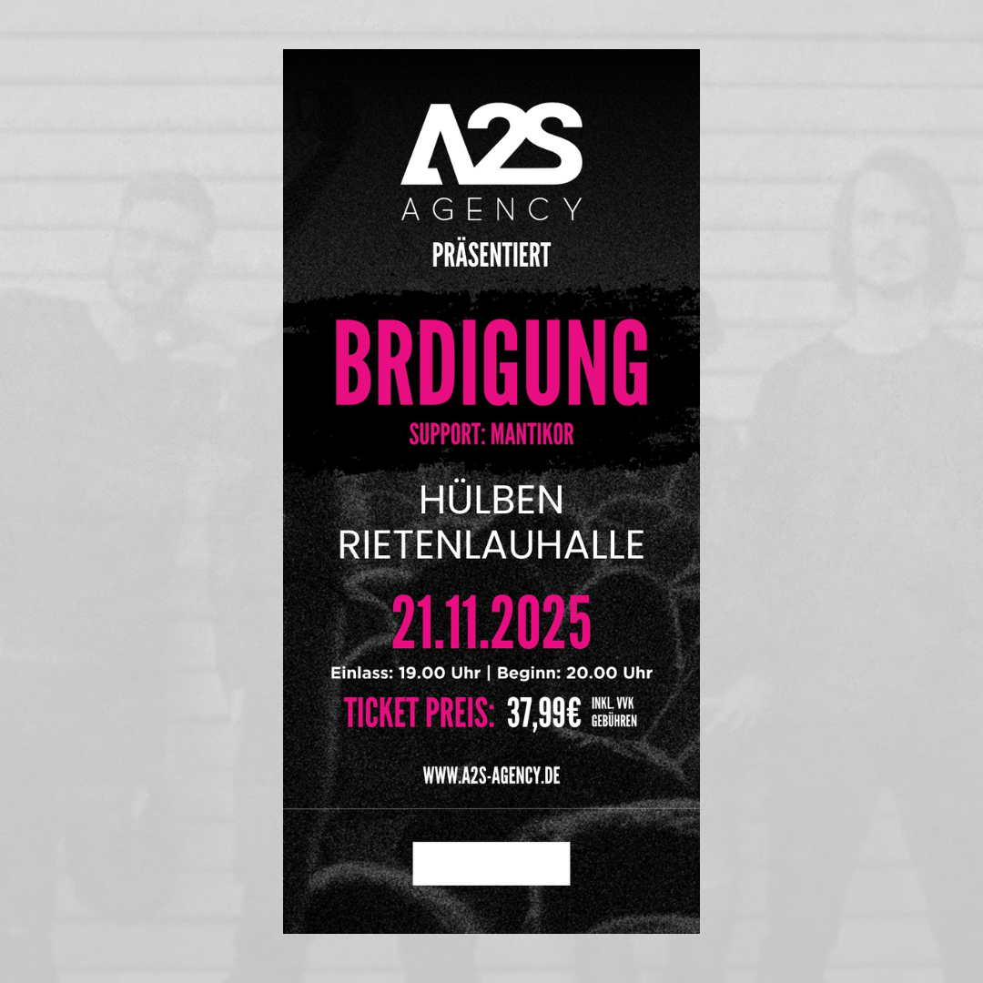 BRDIGUNG - GIB NICHT AUF Tour 2025